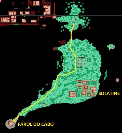 Localização do Farol